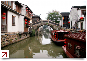 A waterway in Suzhou
