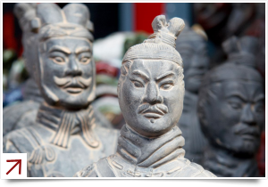 The terracotta warriors in Xian